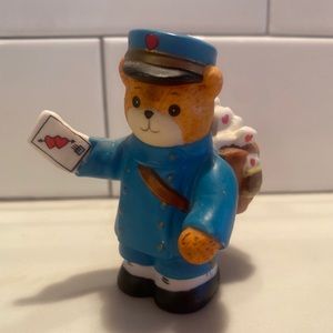 Lucy & Me- Valentine Letter Carrier Bear Figurine